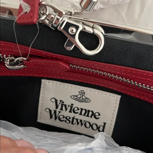 Vivienne Westwood Burgundy granny frame purse NWT - Picture 4 of 5